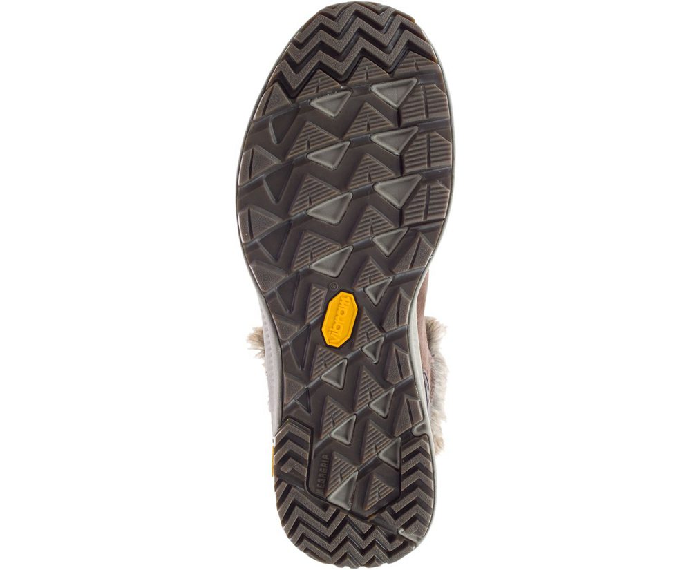 Kozaki Merrell Damskie Brązowe - Ontario Tall Polar Waterproof - 751842-UOM